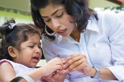 Dealing with kids injuries