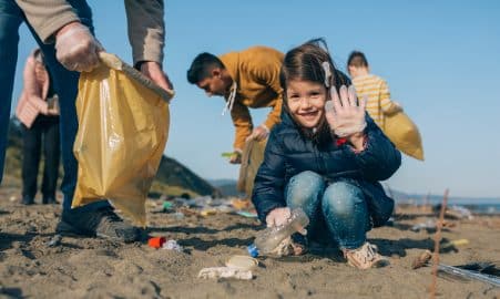 Teaching kids to volunteer